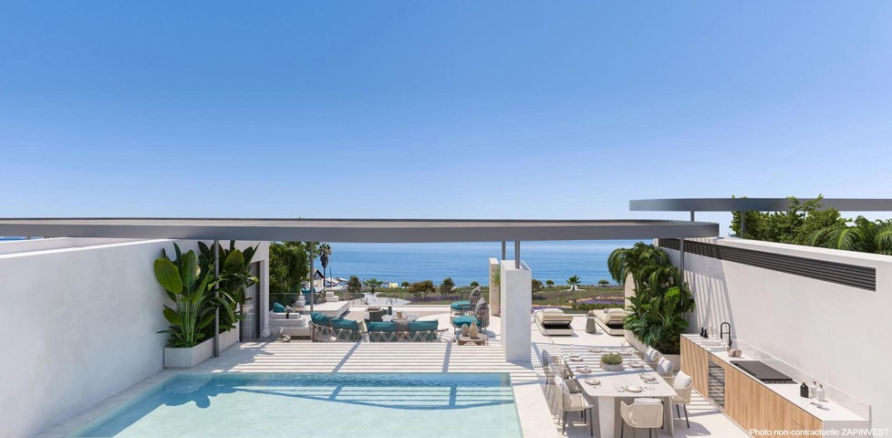 Luxueux penthouse Exclusif à Manilva en bordure de mer