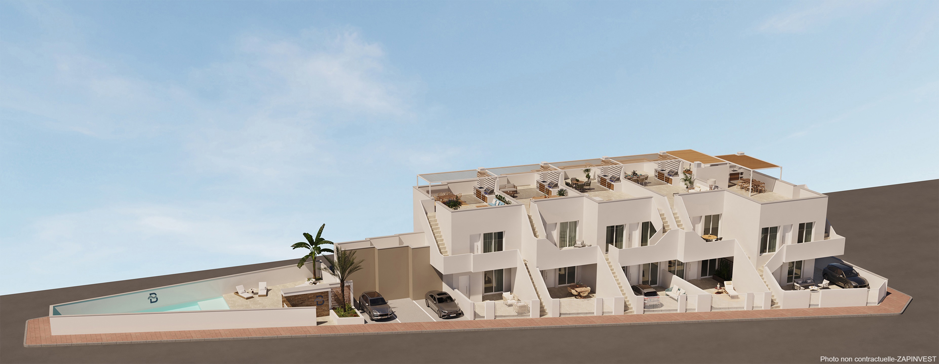 Appartement au premier étage avec une terrasse solarium à San Pedro del Pinatar, Costa Calida, Espagne