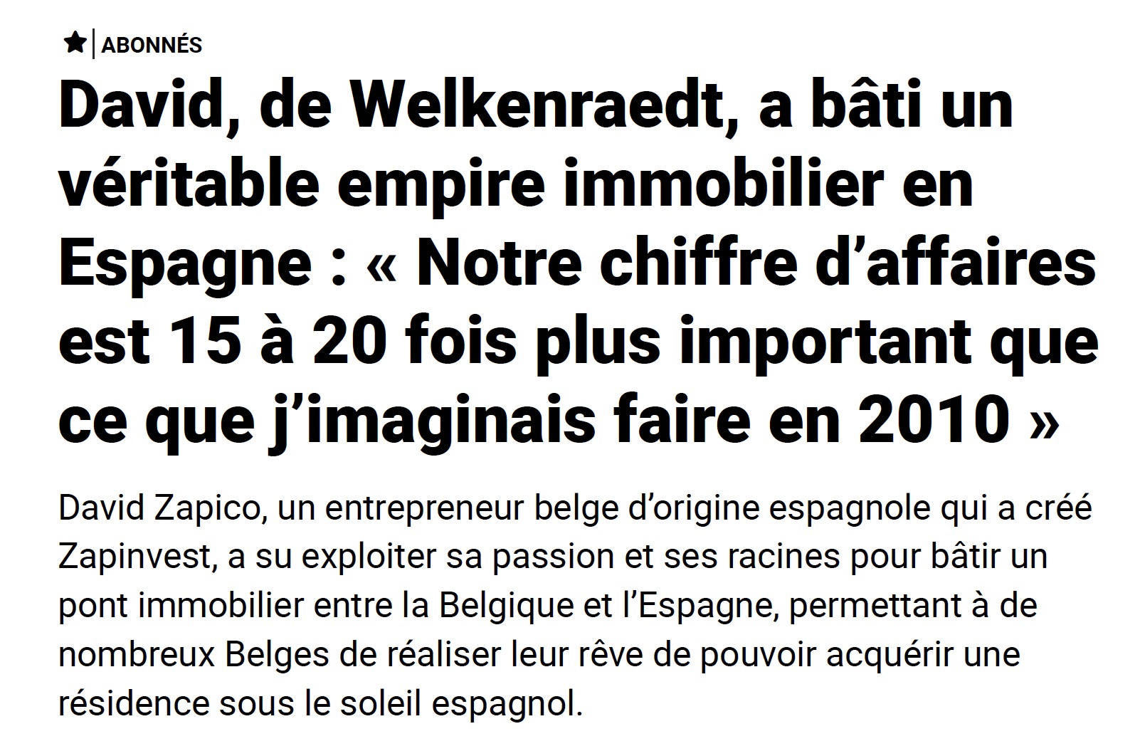 2024 05 11 SUDINFO David zapico a bati un empire 1