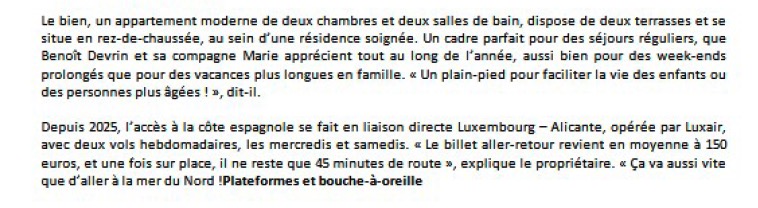 2026 01 17 SUDpresse benoit devrin appartement en espagne se loue tres bien 2